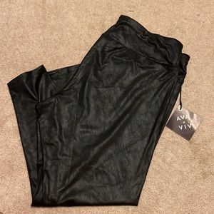 NWT faux leather leggings